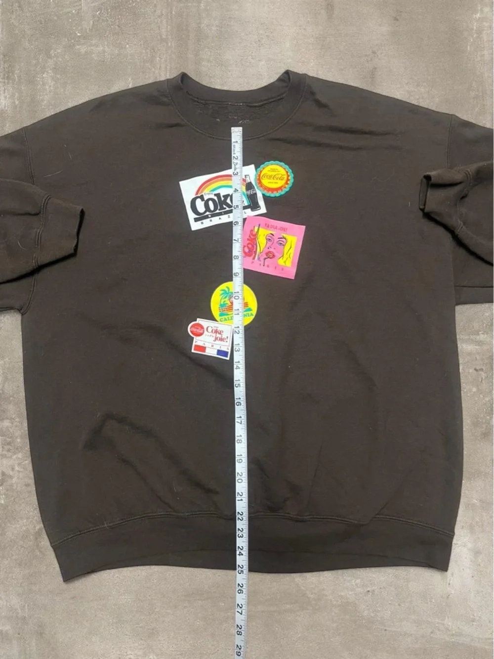 Vintage collectors Coca-Cola Global Graphics Crewneck Sweatshirt Black Oversized